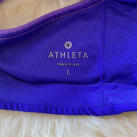 Athleta size L purple sports bra - Picture 4 of 6